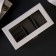 Casket wood 2 compartments for clocks and jewelry "Style" white 10.5x7x19.2 cm
