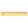 Damage set 4 objects (ruler 15 cm, square 30 °/ 60 °, 10 cm; square 45 °/ 45 °, 8 cm; transporter 180 °, 9 cm), transparent orange