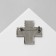 Brooch "Medicine" Cross, green color in silver