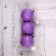 Set of balls plastic D-5.5 cm, 3 pcs "matte" purple