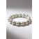 Bracelet Pearl "Bride" with rhinestones, ball No. 10, white color, d = 5.5 cm
