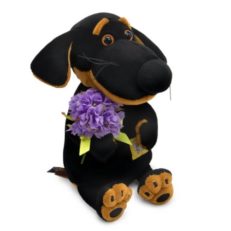 Soft toy "Baby Vaxon", with a bouquet, 19 cm-1