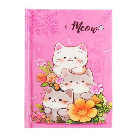 Gift notebook, 45 sheets, line, on the castle of the cats (16.3x12.7cm)-1
