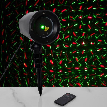 Light device "Points", IP65, remote control, red/green glow, 12 V