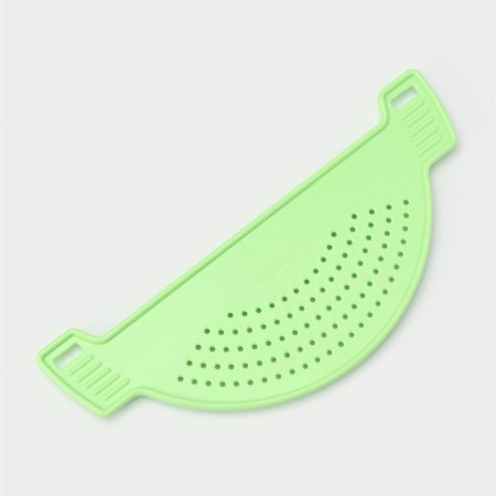 A colander on a pan, d = 28 cm, green color-4