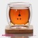 A glass glass on a wooden stand “Up the bottom”, 250 ml, 9 × 9 cm