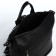 Women's backpack made of artificial leather with lightning, 4 pockets, black color