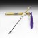Souvenir weapon suspended mini "Genshin Sword", keychain, 21 cm, gold with purple