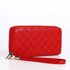 Women's wallet with lightning, red color