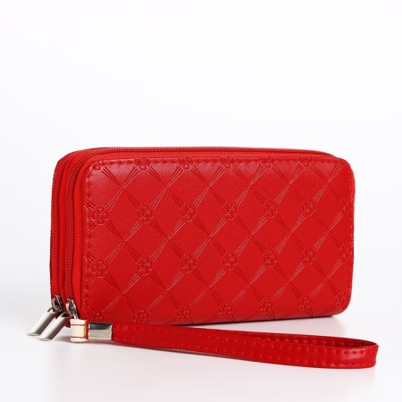 Women's wallet with lightning, red color