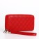 Women's wallet with lightning, red color