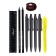 Cleaning set 10 objects (pencil case 65 x 210 mm, pens 4 pieces Blue, ruler 15 cm, sharpener, pencil 2 pieces, textbook), gray