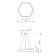LED LED Geometria Hexagon 38W 4000K 4000 LEP IP40 60x60x8 Black