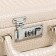 Casket to the leatherette for jewelry "Case. Crocodile leather" beige 18.5x24x9 cm