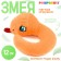 Pomposhki soft toy snake is small, orange