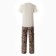 Homemade female set (T -shirt/pants) "Penguin", brown color, size 56