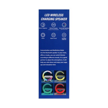 Portable colon- nightlight BT3401, 5 W column, 15 W charging, 1200 mAh, backlight, white-8