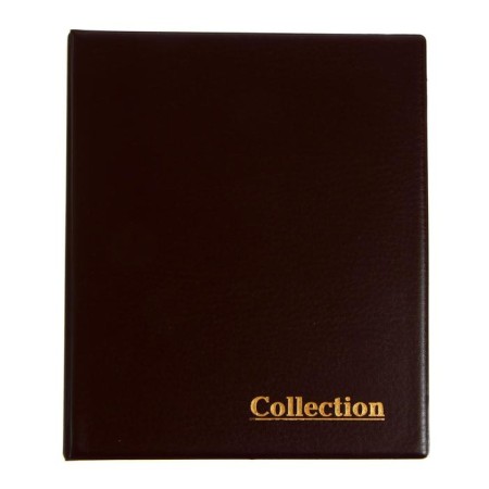 Album for coins on rings, optima format 230 x 265 mm Calligrata, includes up to 20 sheets, PVC cover, brown