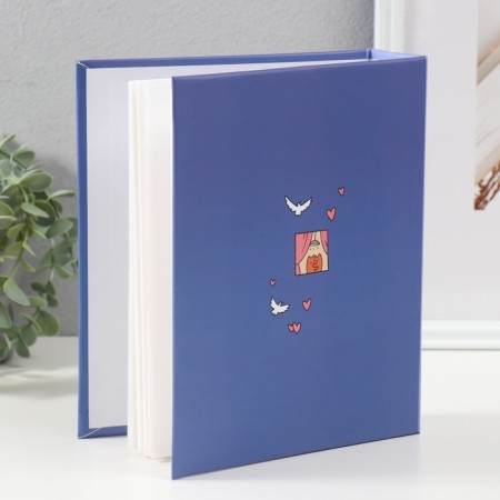 Photo album for 200 photos 10x15 cm, plastic. Sheets "SPB City Art: Violet"-1