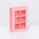Box for sweets 6 pcs, pink, 13.7 x 9.85 x 3.86 cm