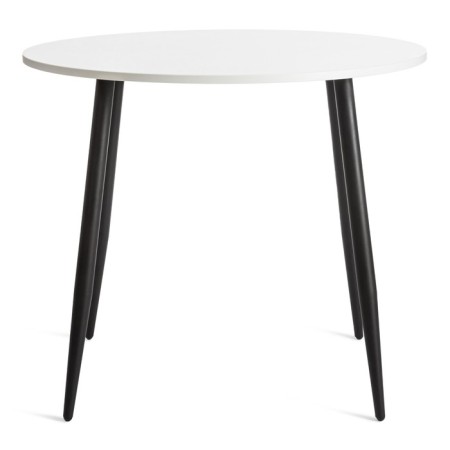 Table uranus chip/metal, white/black 90x90x77 cm-2