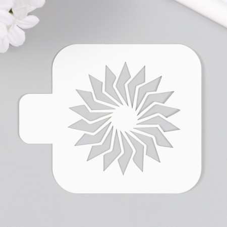 Stencil "flower" 9x9 cm