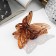 Hair crab "gloss" butterfly stripes, 7 cm, mix