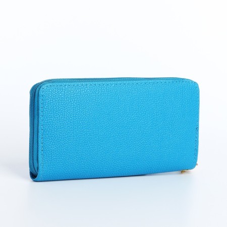 Women's wallet with lightning, blue color-1