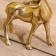 Souvenir "Deer" aluminum 18x15x16.5 cm