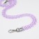 A chain for a bag, plastic, with carbines, 23 × 17 mm, 68 cm, lilac/silver color