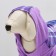 Sweatshirt with a hood for dogs, size M, lilac cell (DS 25, Osh 36, Osh 42 cm)