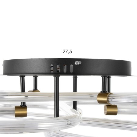 Rioly chandelier LED 96W gold 60x60x6 cm Bayerlux-6