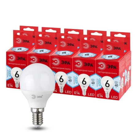 LED LED era Red Line "Shar", 6 W, E14, 320 lm, 4000k, glow of white-3