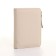 Women's wallet on the button, beige color