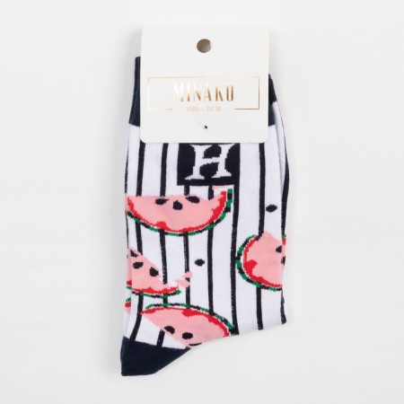 Women's socks minku "watermelon", size 36-41 (23-27 cm)-3