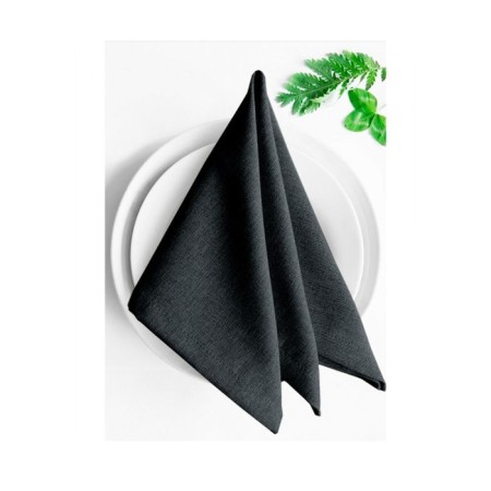 Set of napkins "Ibiza", size 43x43 cm, dark gray color
