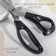 Scissors "Wave", 9 ", 23 cm, step - 10 mm, black color