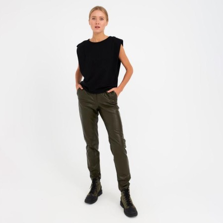 Women's T-shirt Minaku Oversize Fit: Black Color, Rr. 44-3