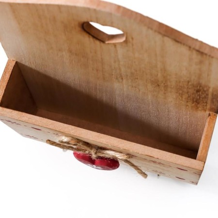 Decorative wood hooks with a pocket "Fronts from hearts" 26x15.2x5 cm-3