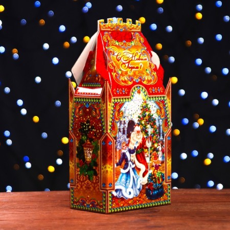 Giving Box "Santa Claus in the castle" 17.8 x 10.8 x 36.5 cm