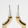 Earrings Plastic "Heart" Dungeon, Color Gold