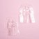Mold for pouring chocolate Konfinetta "newlyweds", plastic, 13.5 × 9.5 × 4.6 cm, transparent