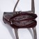 Bag-tout on zipper, dark red color