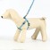 Set "Dogs", leash 120 x 1 cm, og 23-35 cm, blue
