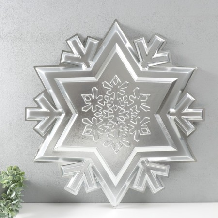 Figure "Snowflake" Big silver, half, 66.7x63.5 cm-1