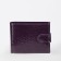 Women's wallet on the button, purple color