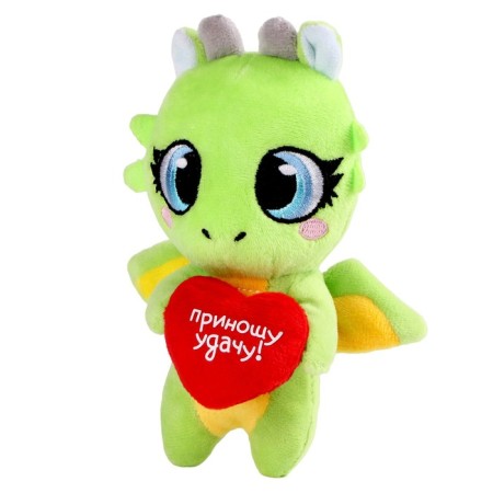 Soft toy "Dragon. Luck ", green-2