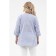 Female blouse, size 52, blue color