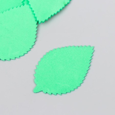 Foamiran's blank "Pilchet sheet" (set 10 pcs) 4.5x3 cm green