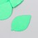 Foamiran's blank "Pilchet sheet" (set 10 pcs) 4.5x3 cm green